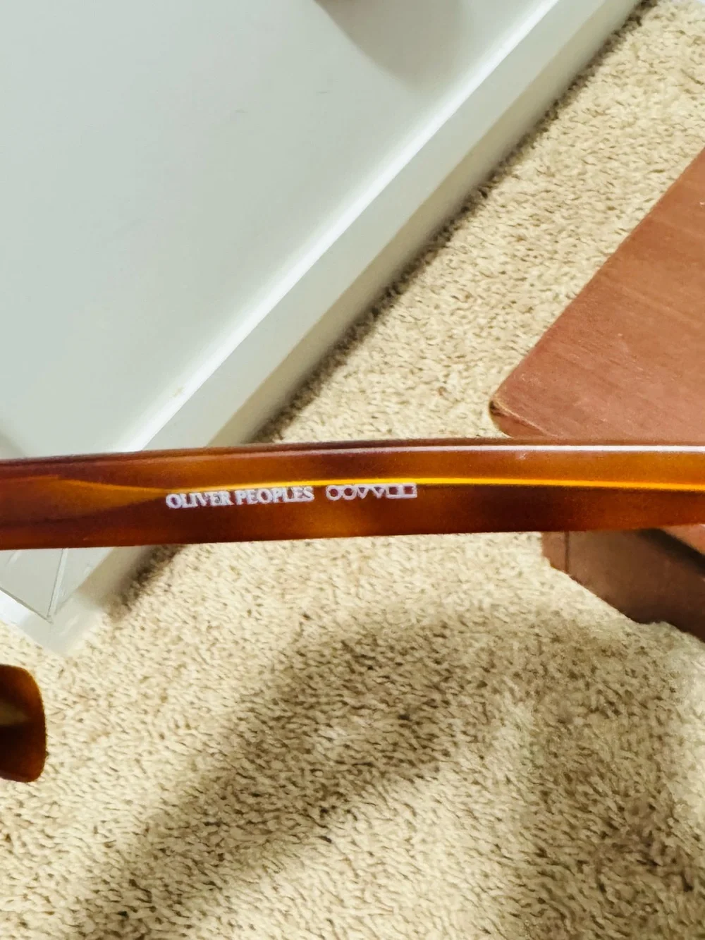 Oliver Peoples Tortoiseshell Sunglasses in Amber Brown GREGORY PECK.  NO CASE